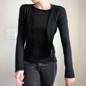 Express Black V-Neck Button-Up Cardigan XS – Closet Staple Basic